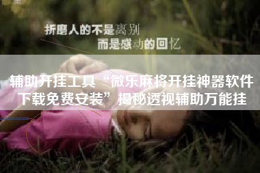 辅助开挂工具“微乐麻将开挂神器软件下载免费安装”揭秘透视辅助万能挂